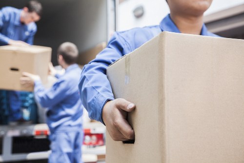 Furniture pick-up service in Hackney with bulky home items being collected