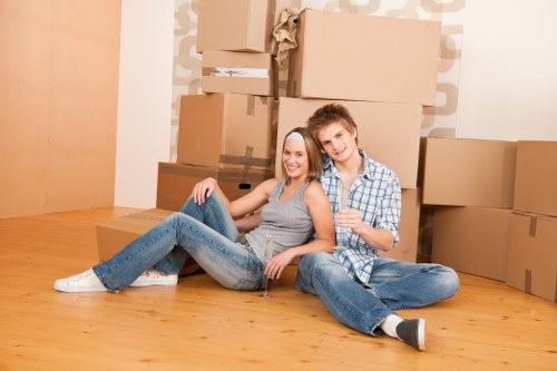 Business relocation logistics in a Hackney office district