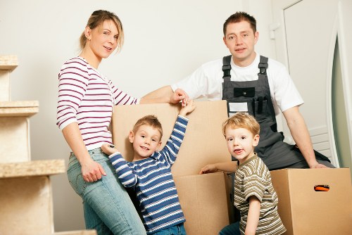Separated recyclable packing materials during a move
