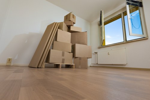 House removalists preparing a Hackney home move