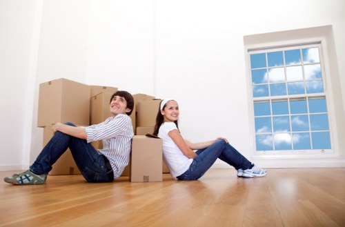Removal van ready for a local East London move
