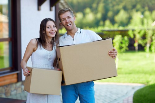 Commercial removals van used for office and business moves in Hackney
