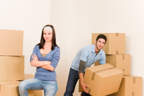 Commercial movers transporting specialist equipment in Hackney