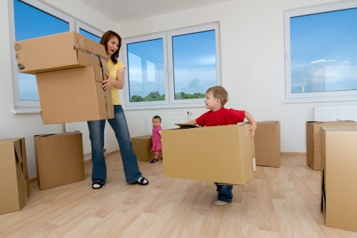 Office removals planning in Hackney with moving team and business furniture