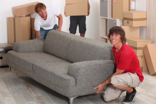 A moving van supporting flat and office relocations in Hackney