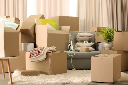 Professional removal van prepared for a Hackney property move