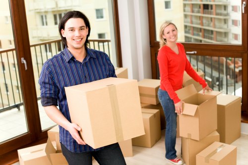 Packing and loading furniture for a Hackney home relocation